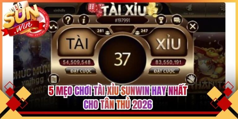 5 Mẹo Chơi Tài Xỉu Sunwin Hay Nhất Cho Tân Thủ 2026