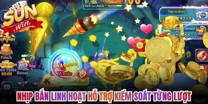 Bắn Cá H5 Sunwin - Vào Phòng Săn Nhanh Trên Trình Duyệt 1 Nhịp bắn linh hoạt hỗ trợ kiểm soát từng lượt