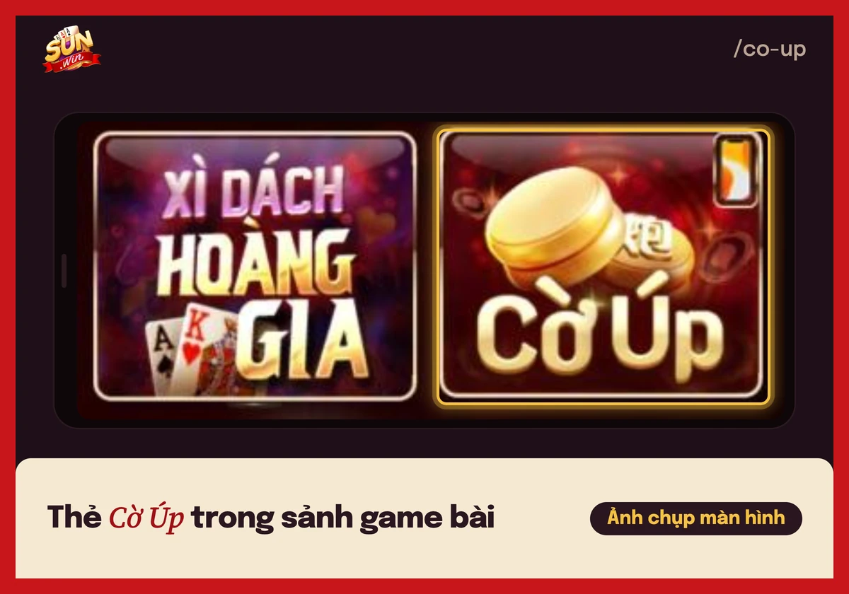 Thẻ game Cờ Úp trong sảnh game bài của cổng game Sunwin