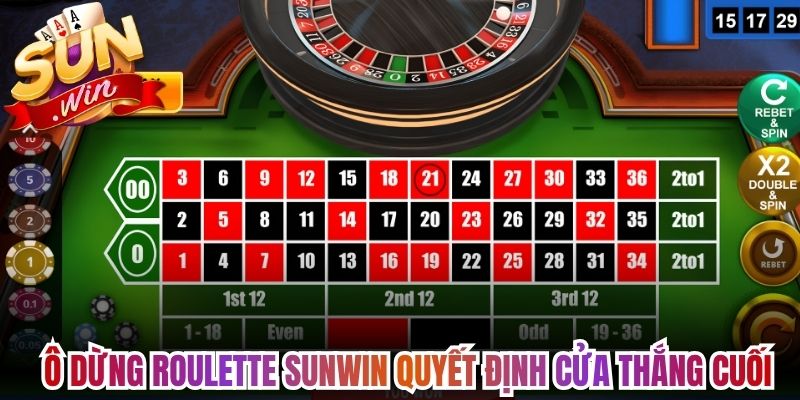 Roulette Sunwin - Xoay Bánh Xe Thử Vận May Qua 37 Ô Số 2 Ô dừng roulette Sunwin quyết định cửa thắng cuối