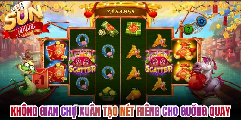 Không gian chợ xuân tạo nét riêng cho guồng quay