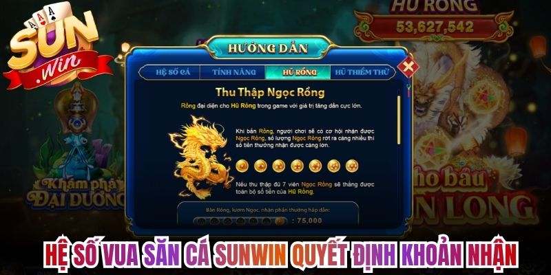 Vua Săn Cá Sunwin - Chinh Phục 10+ Boss Dưới Đại Dương 2 Hệ số vua săn cá Sunwin quyết định khoản nhận